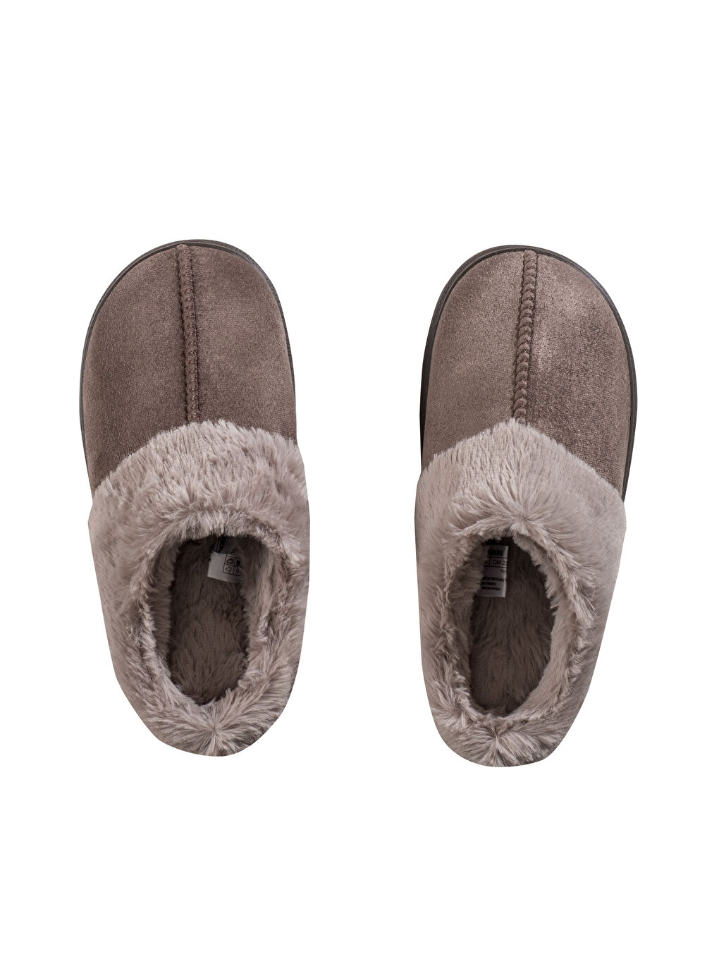 Bej Pelüş Astarlı Kadın Ev Terliği-5