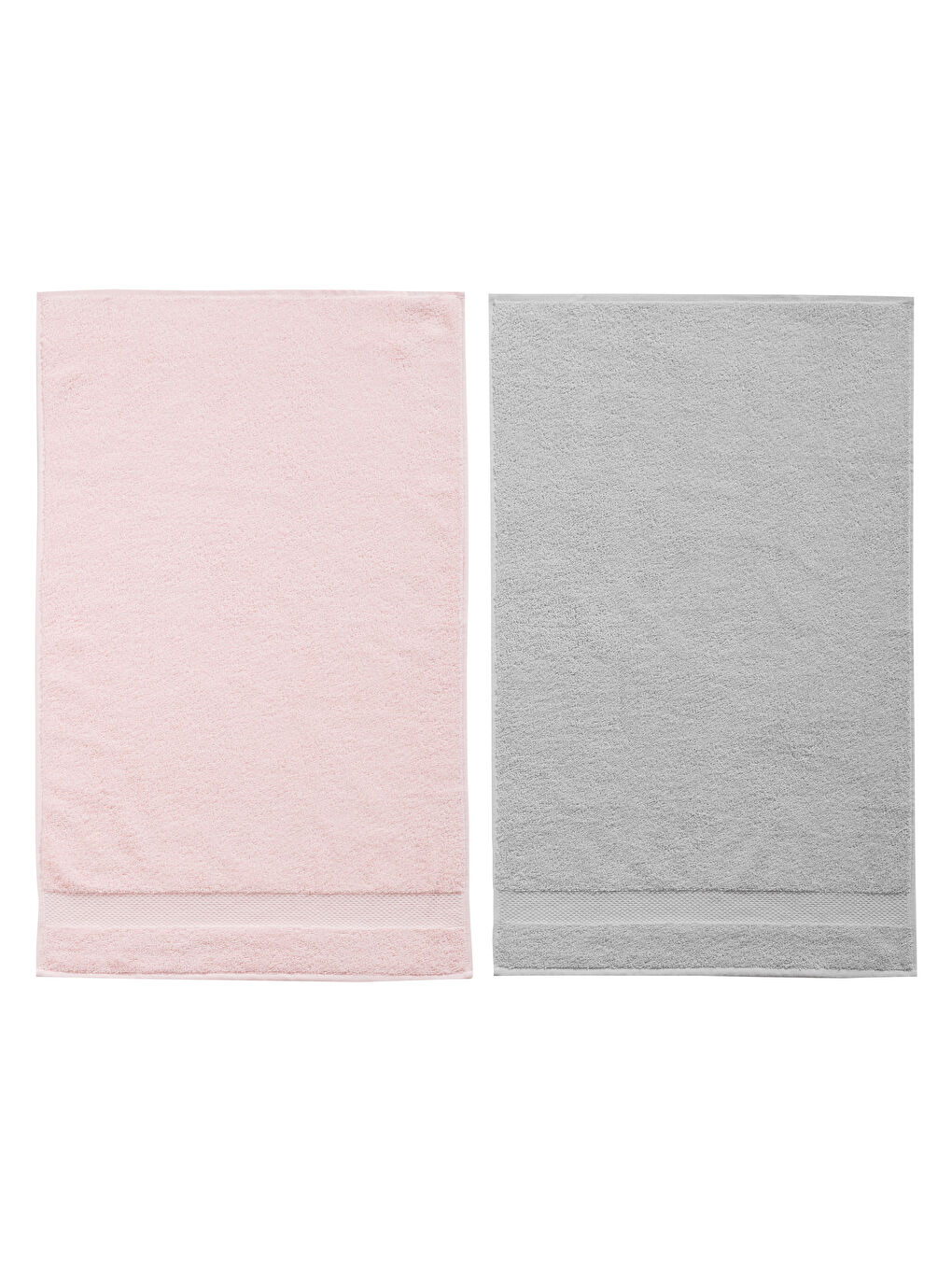 Karışık Pamuklu Nakışlı Yüz Havlusu 2'li 50x80 cm-3