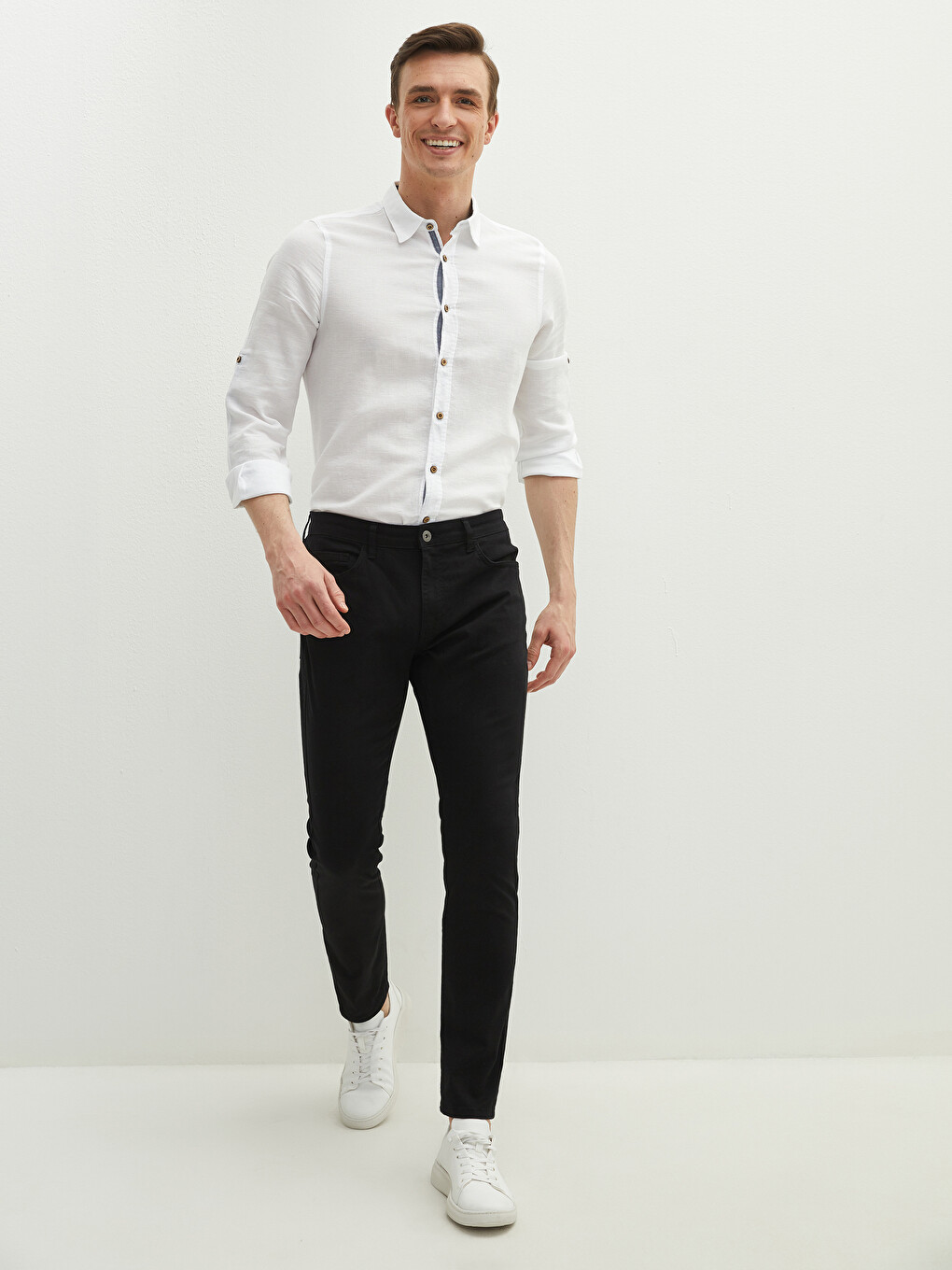 Man Black Chino Trousers-2