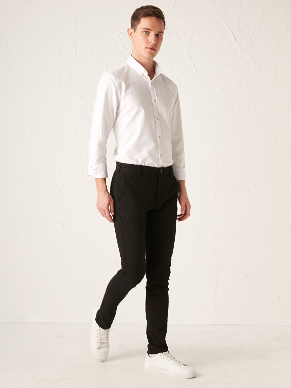 Pantaloni Chino Gabardină Extra Slim Fit-1