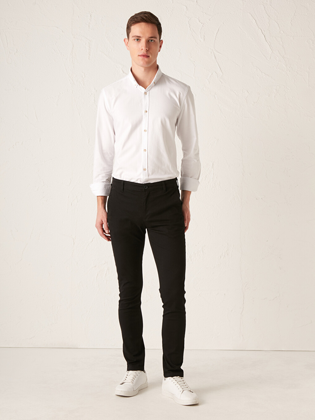 Pantaloni Chino Gabardină Extra Slim Fit-2
