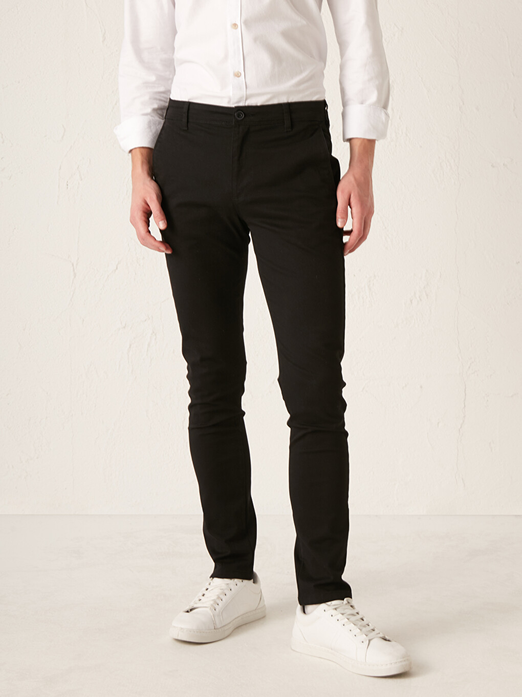 Pantaloni Chino Gabardină Extra Slim Fit-3