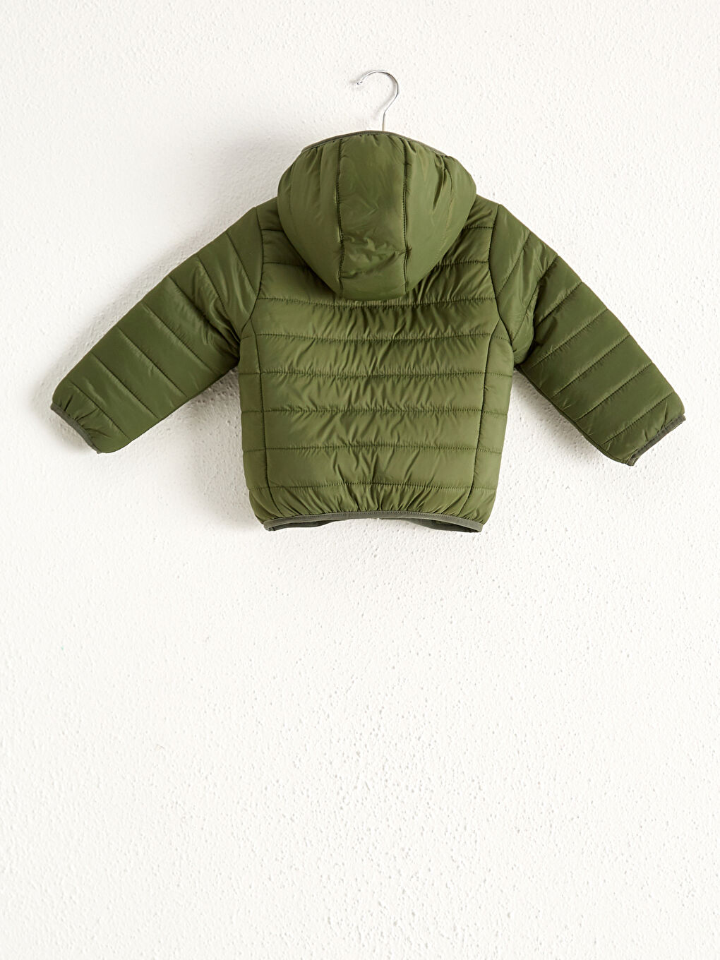 معطف أولاد رضع أساسي بسحاب مزود بغطاء رأس-1