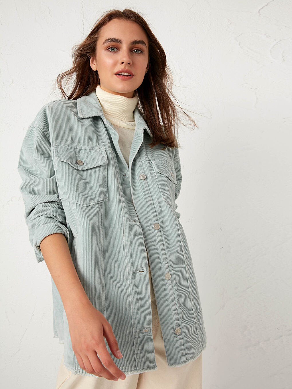 Corduroy Jacket with Pocket-3