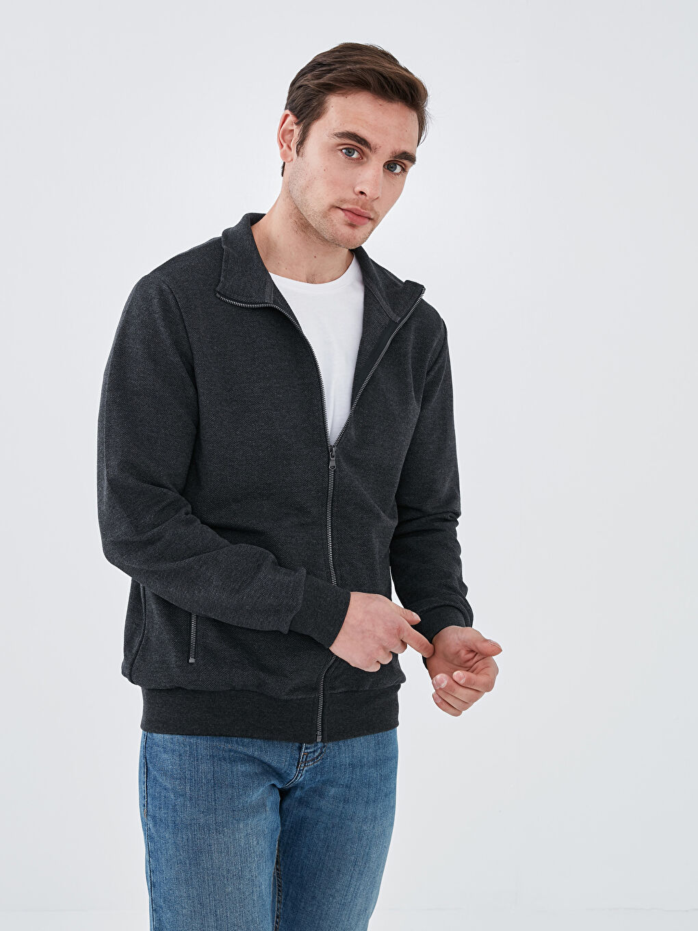 LC Waikiki Turtle Neck Long Sleeve Pike Men's Sweatshirt -S10174Z8-D5D