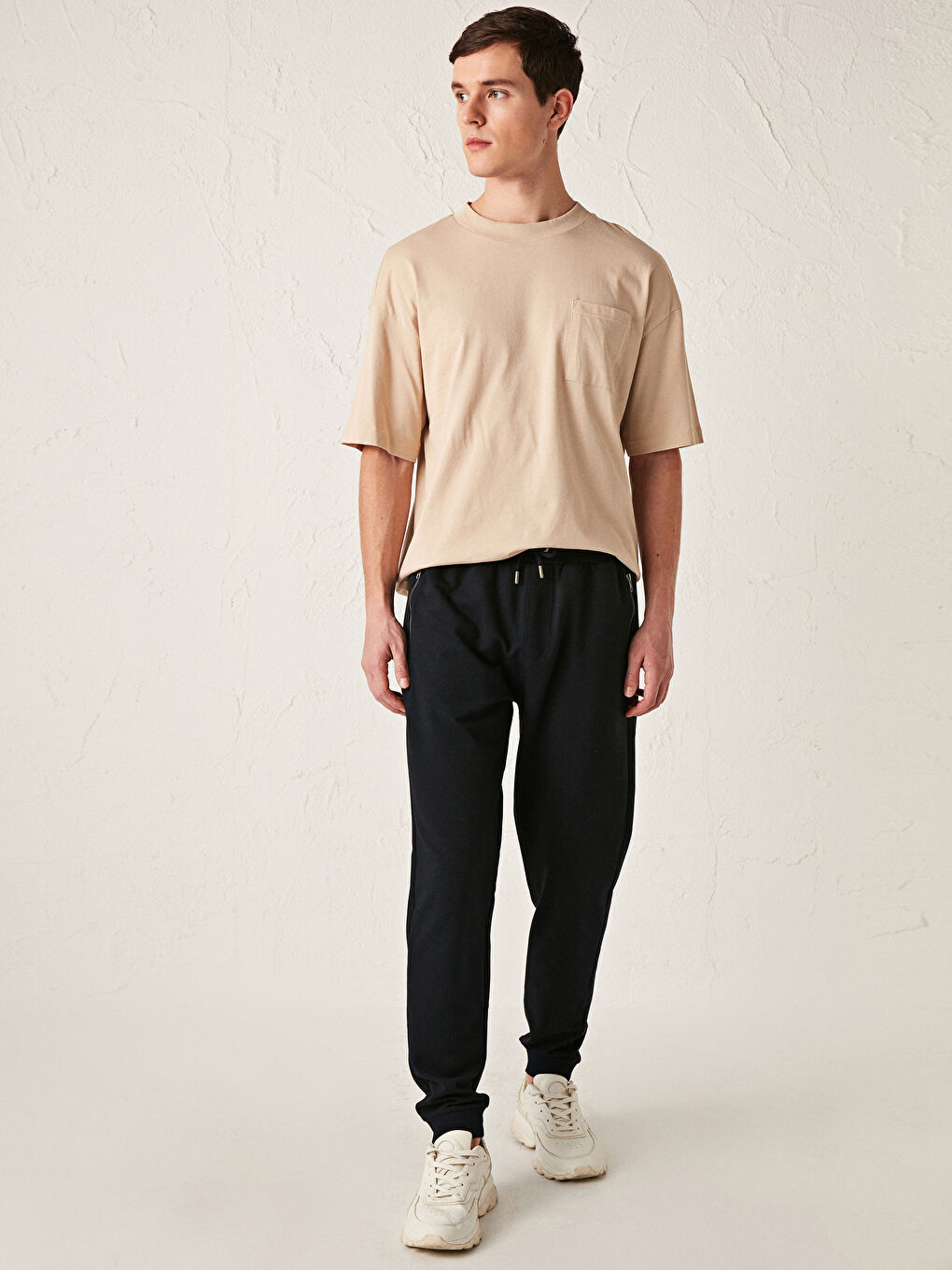 Lacivert Standart Kalıp Jogger Erkek Eşofman Altı