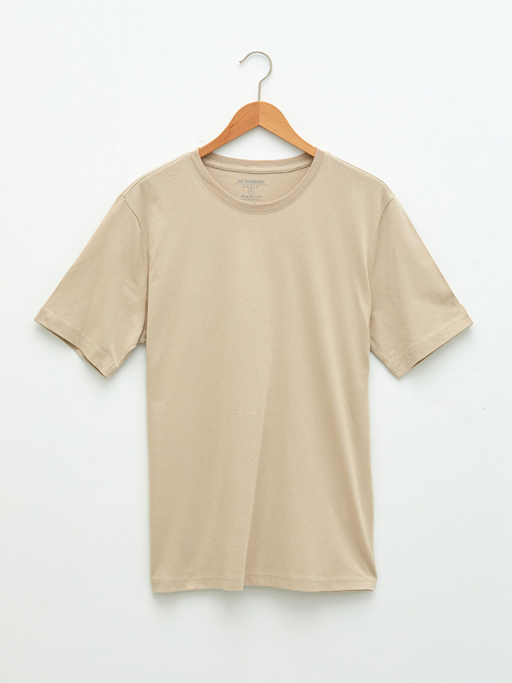 Crew Neck Basic Short Sleeve Cotton Men's T-Shirt-1
