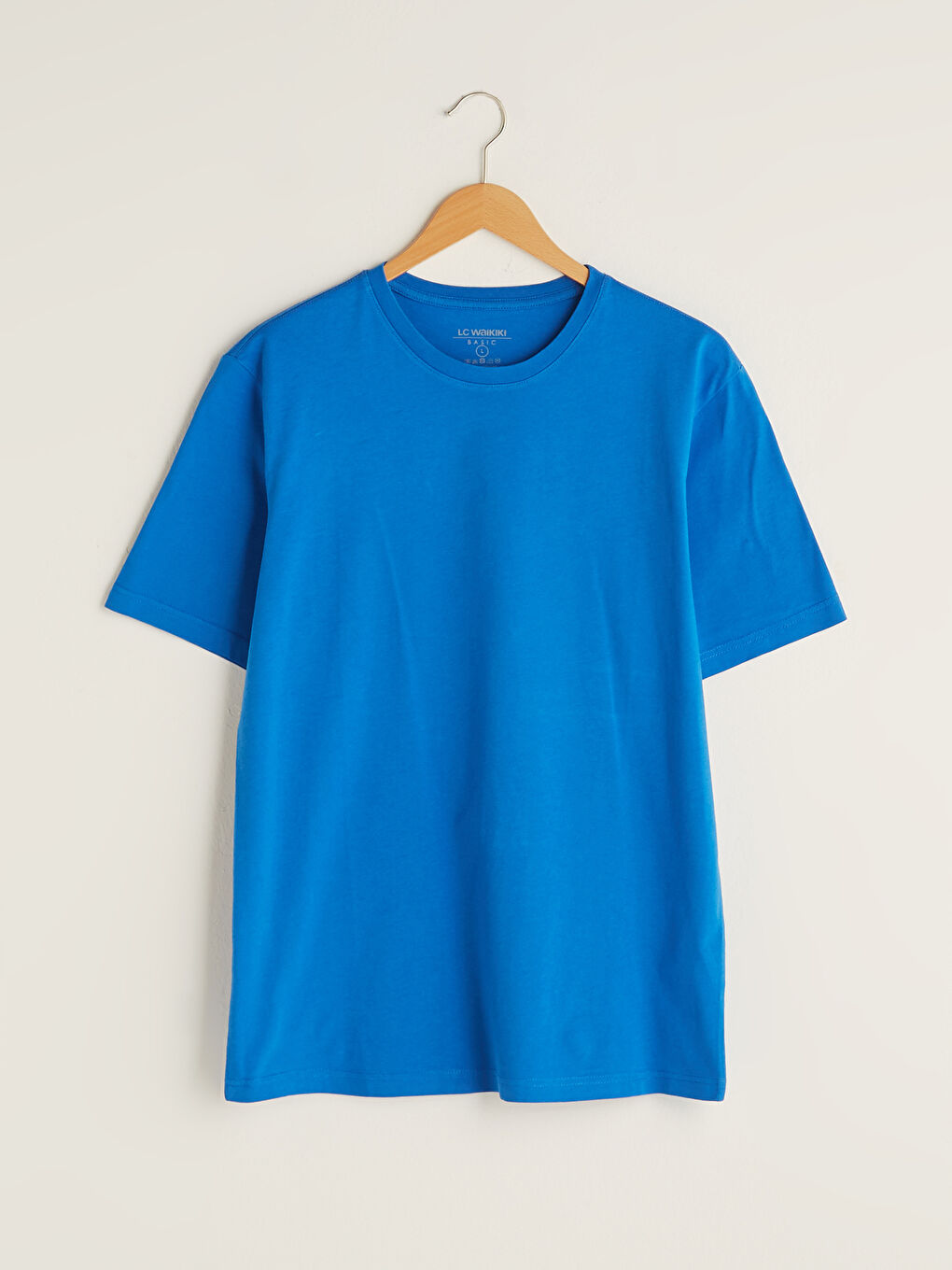 Mavi Bisiklet Yaka Basic Kısa Kollu Pamuklu Erkek Tişört-5