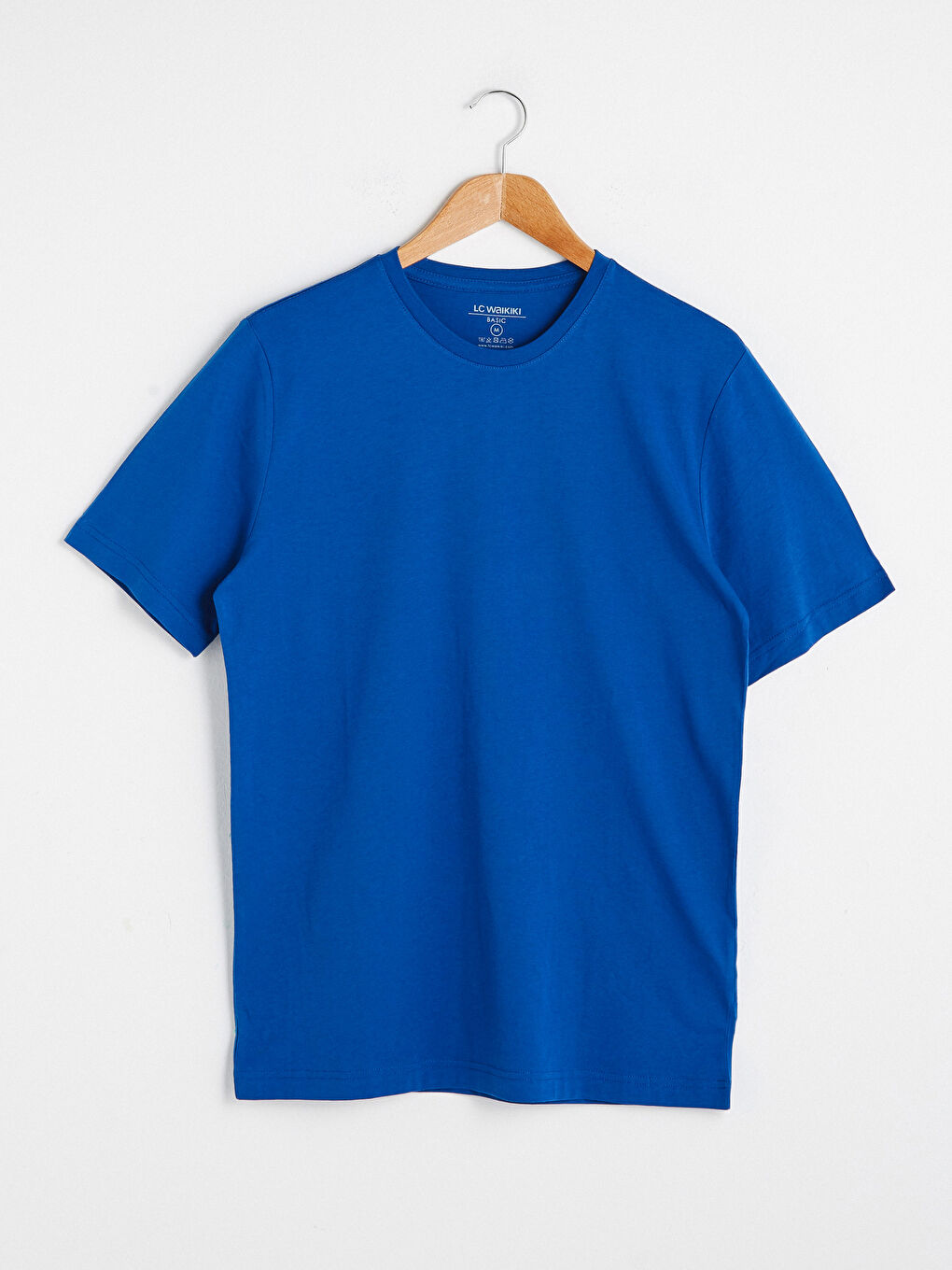 Mavi Bisiklet Yaka Basic Kısa Kollu Pamuklu Erkek Tişört-4