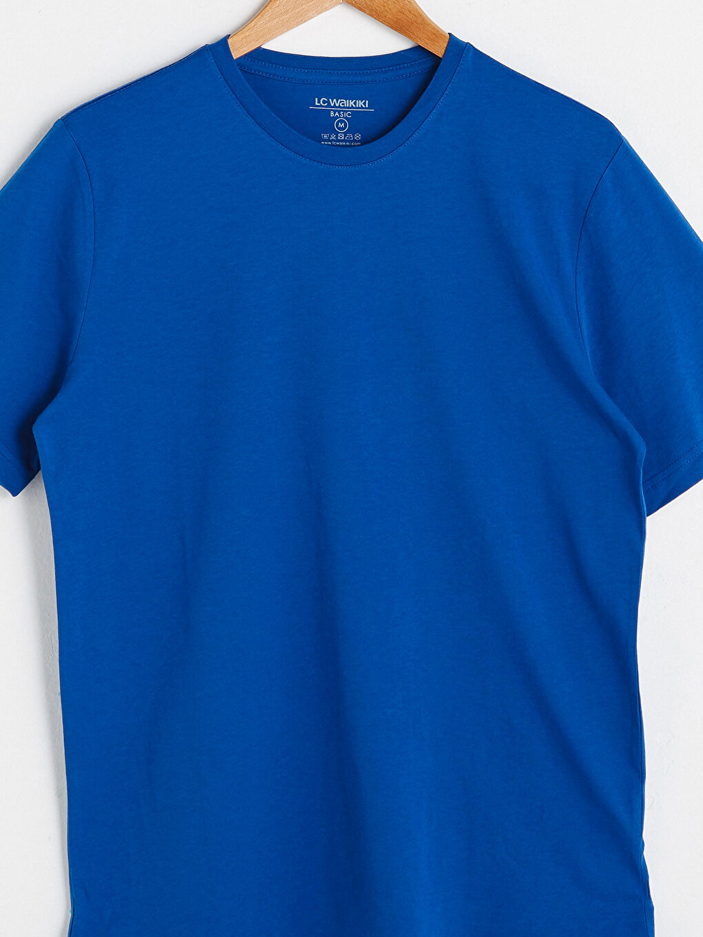 Mavi Bisiklet Yaka Basic Kısa Kollu Pamuklu Erkek Tişört-6