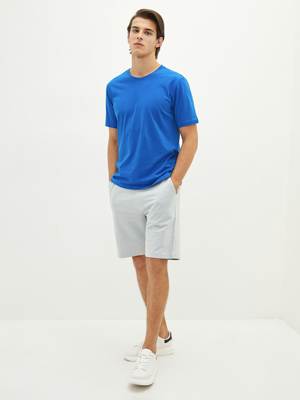 LCW Muška pamučna basic majica -S10201Z8-HMM