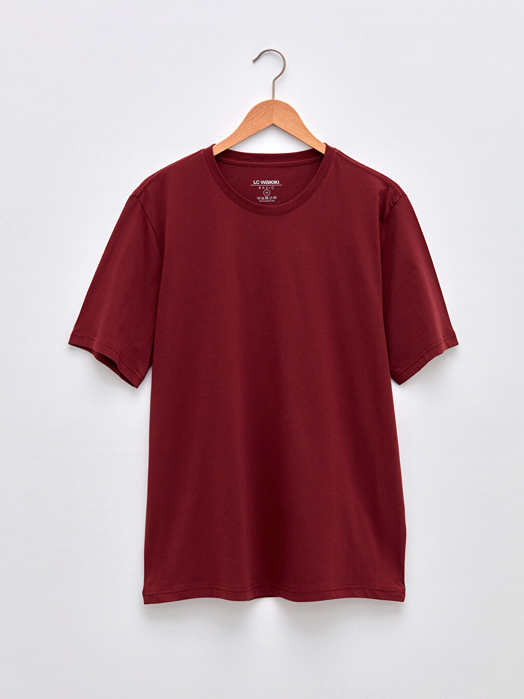 Crew Neck Basic Short Sleeve Cotton Men's T-shirt-5