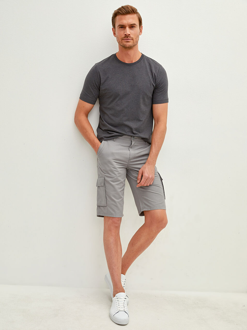LCW Muška pamučna basic majica -S10201Z8-L8N