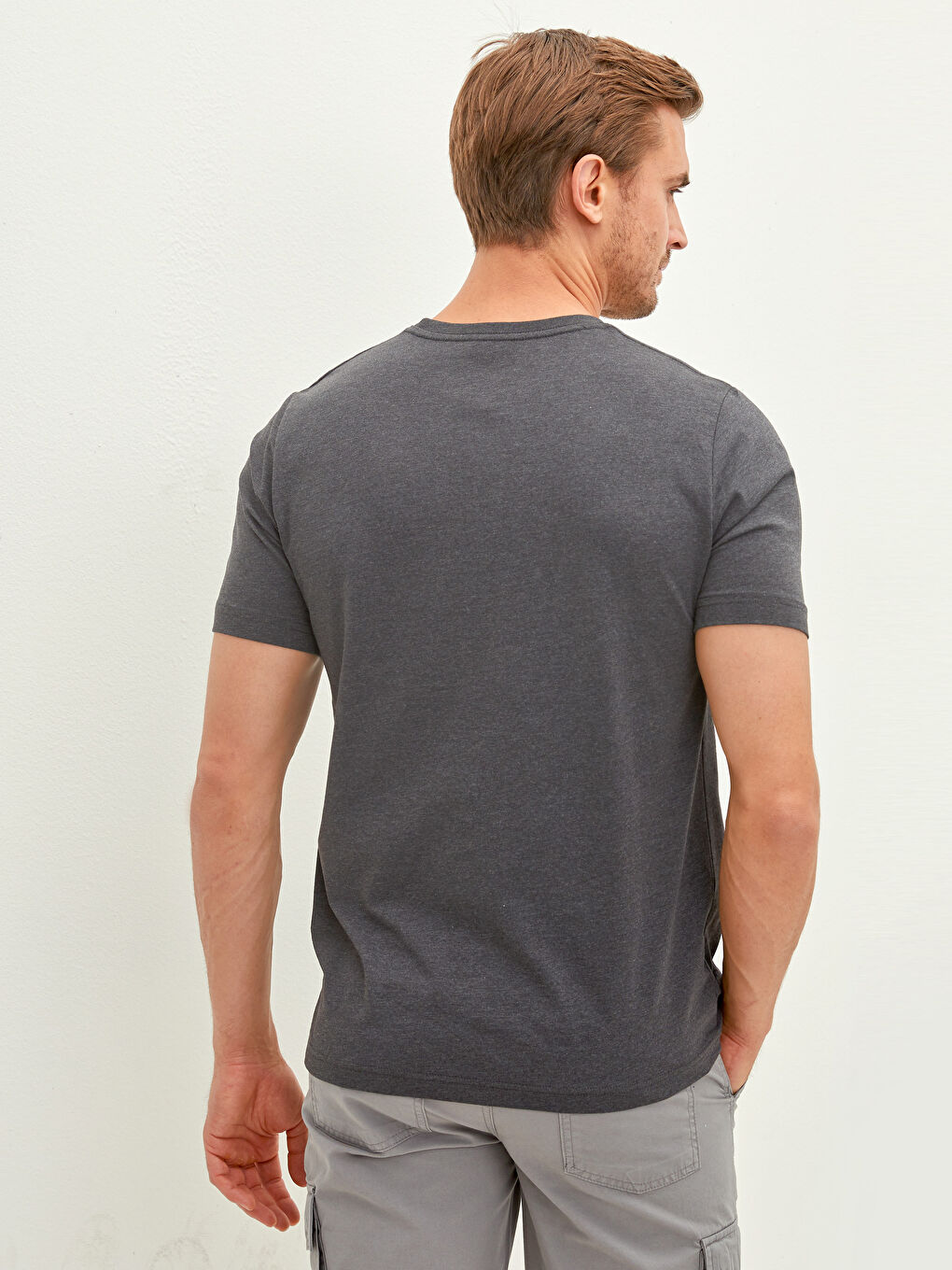 LCW Muška pamučna basic majica -S10201Z8-L8N