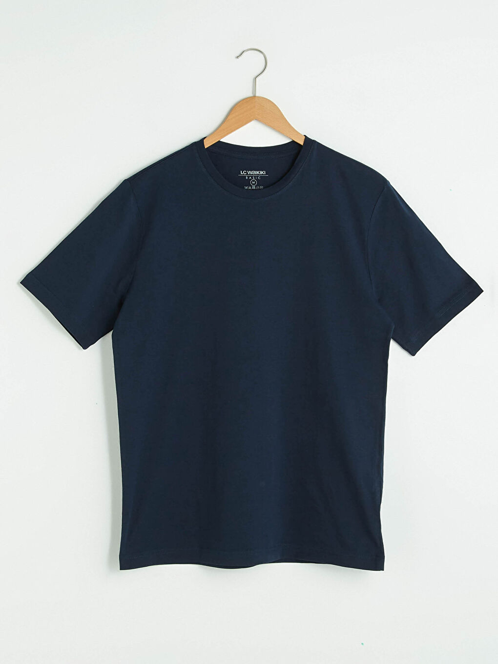 T-shirt Basique à Manches Courtes en Coton pour Hommes Col Rond-5