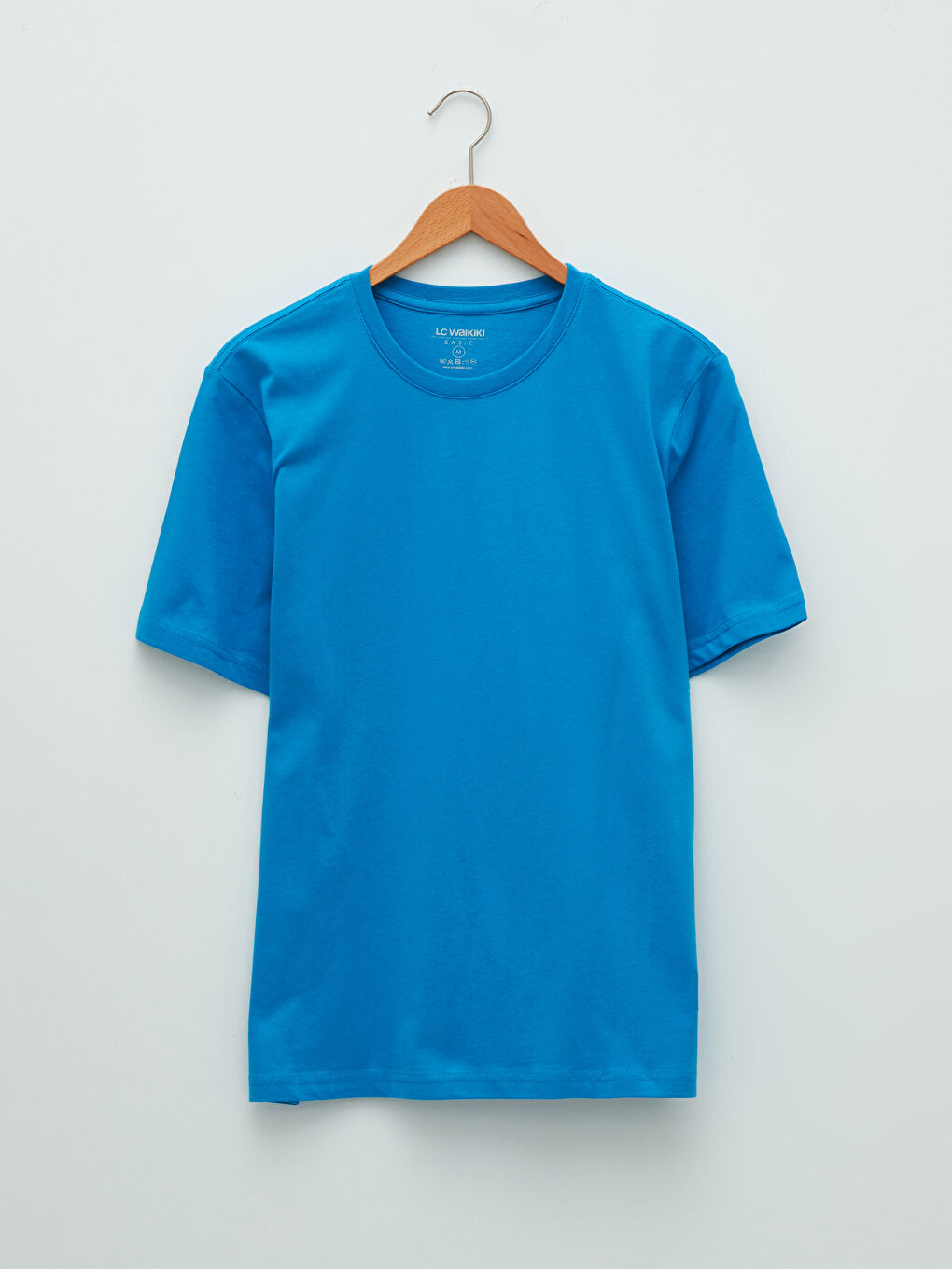 Mavi Bisiklet Yaka Basic Kısa Kollu Pamuklu Erkek Tişört-1