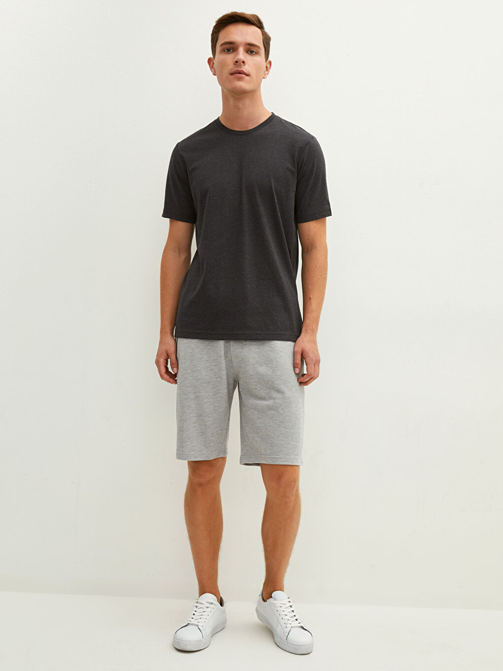 LCW Muška pamučna basic majica -S10201Z8-L8N
