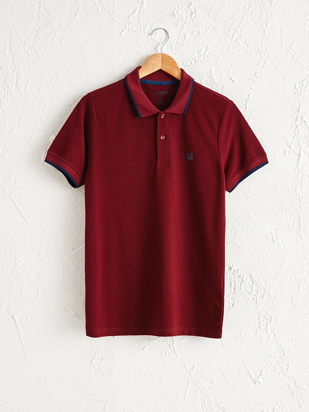 Футболка с воротником поло и коротким рукавом из ткани пике