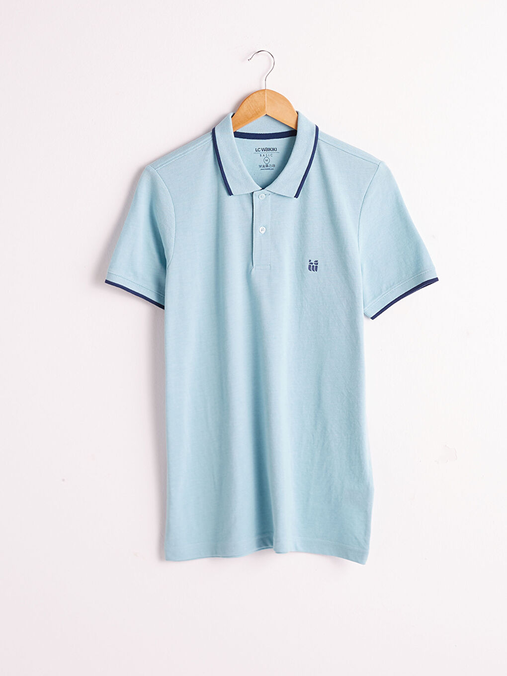 Yeşil Polo Yaka Kısa Kollu Pike Tişört-4