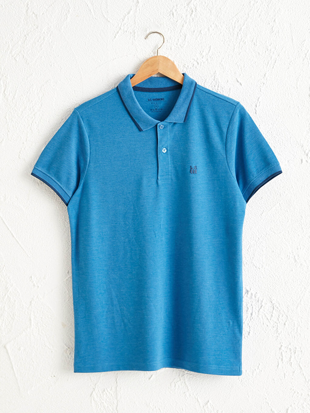 Polo Neck Short Sleeve Pique T-Shirt