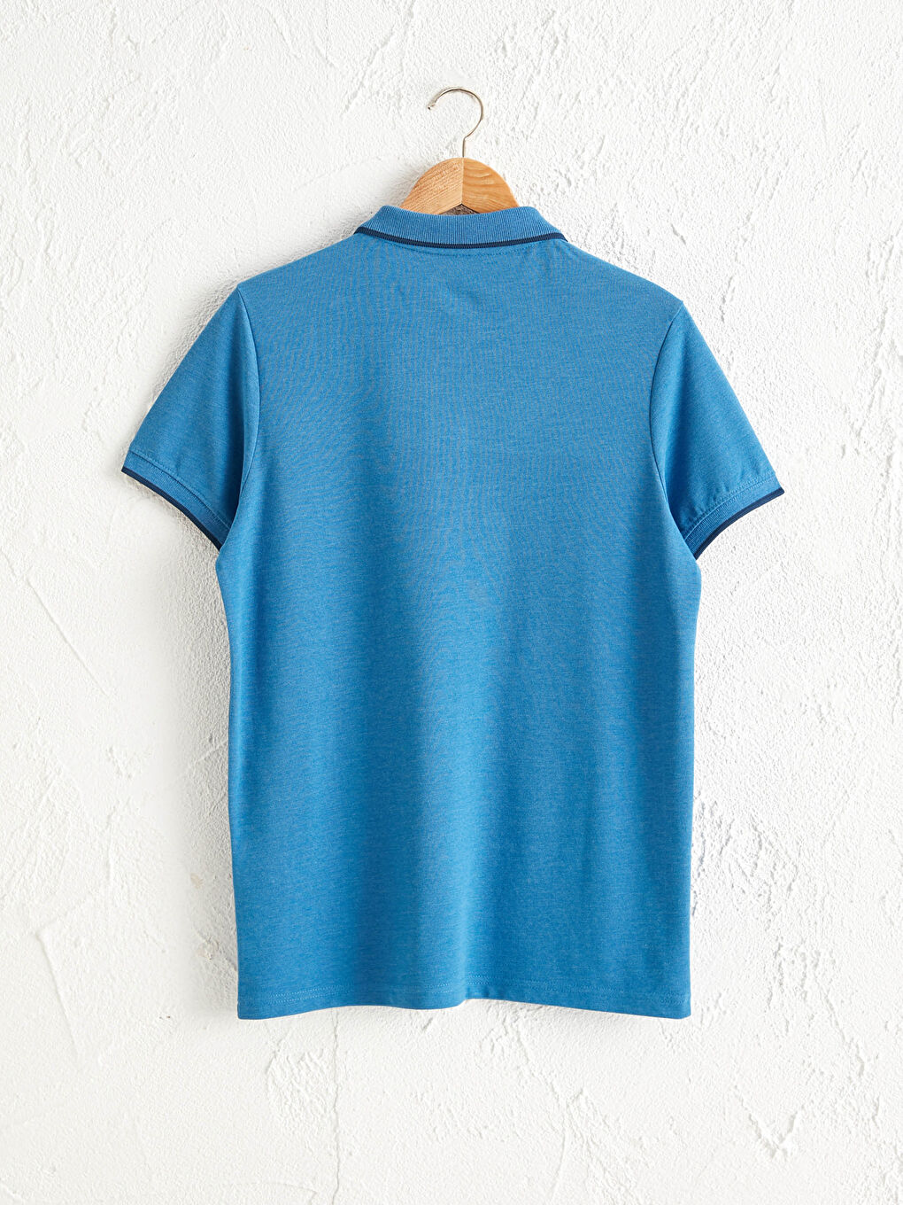 Polo Neck Short Sleeve Pique T-Shirt-2