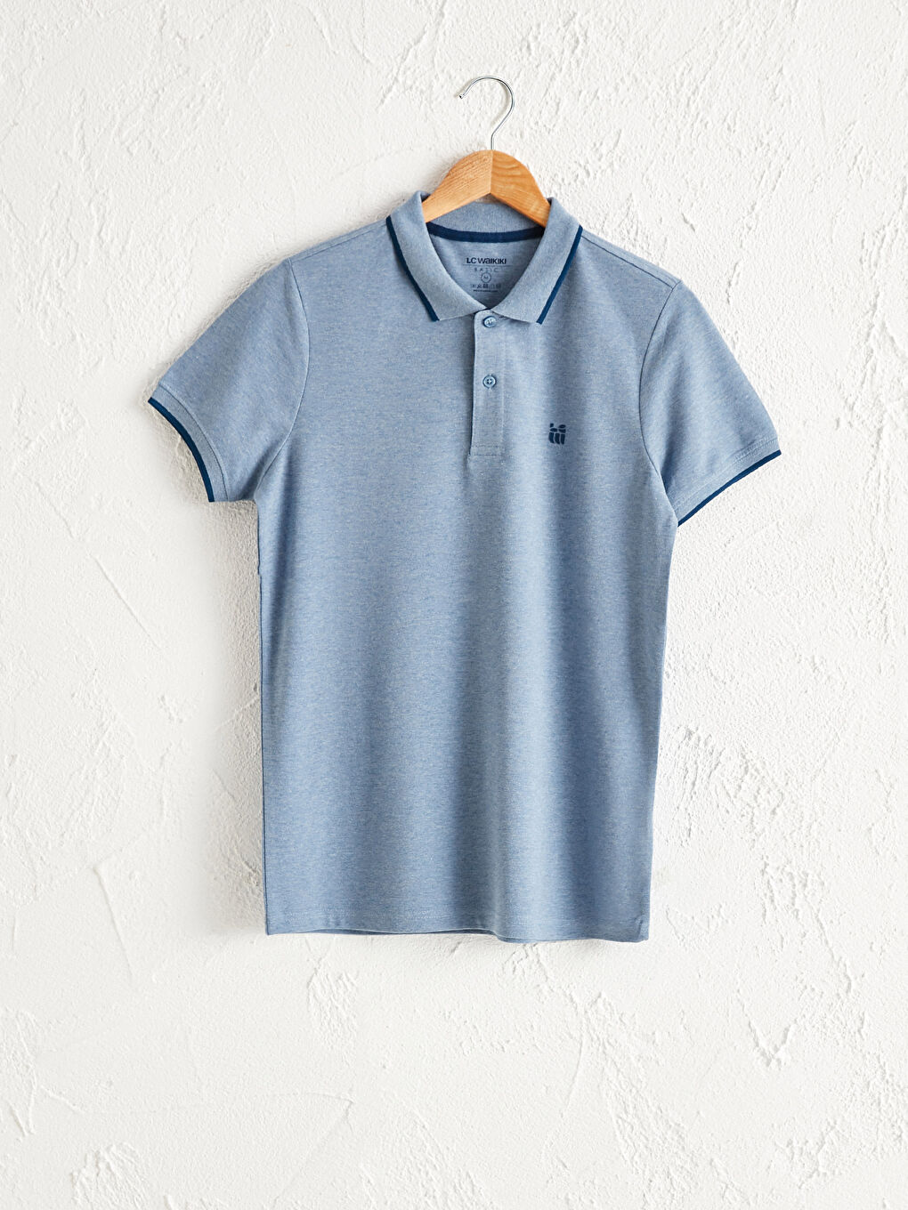Polo Neck Short Sleeve Pique T-Shirt