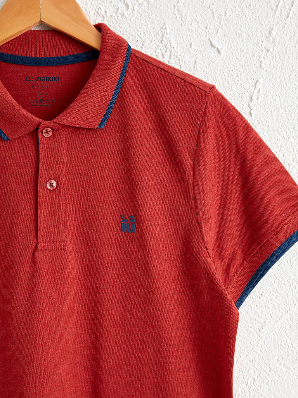 Polo Neck Short Sleeve Pique T-Shirt-1