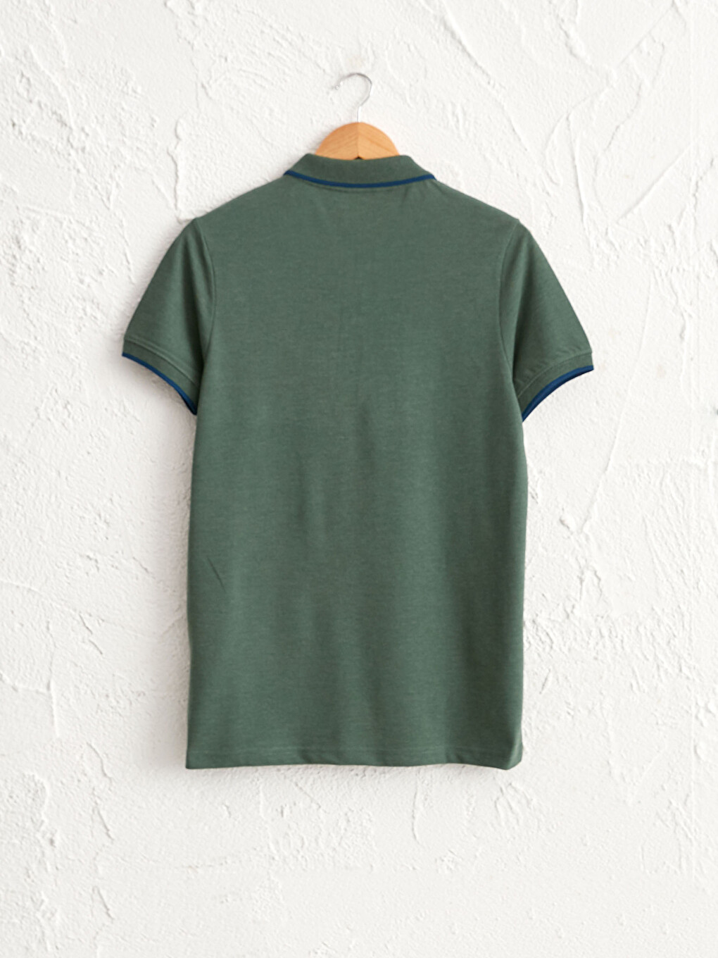 Polo Neck Short Sleeve Pique T-shirt-1