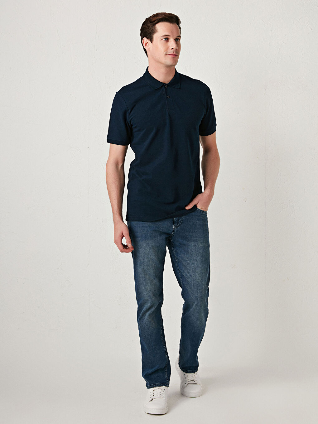 LCWAIKIKI Basic Rollkragen Kurzarm Baumwolle Herren T-Shirt -S10204Z8-DWP