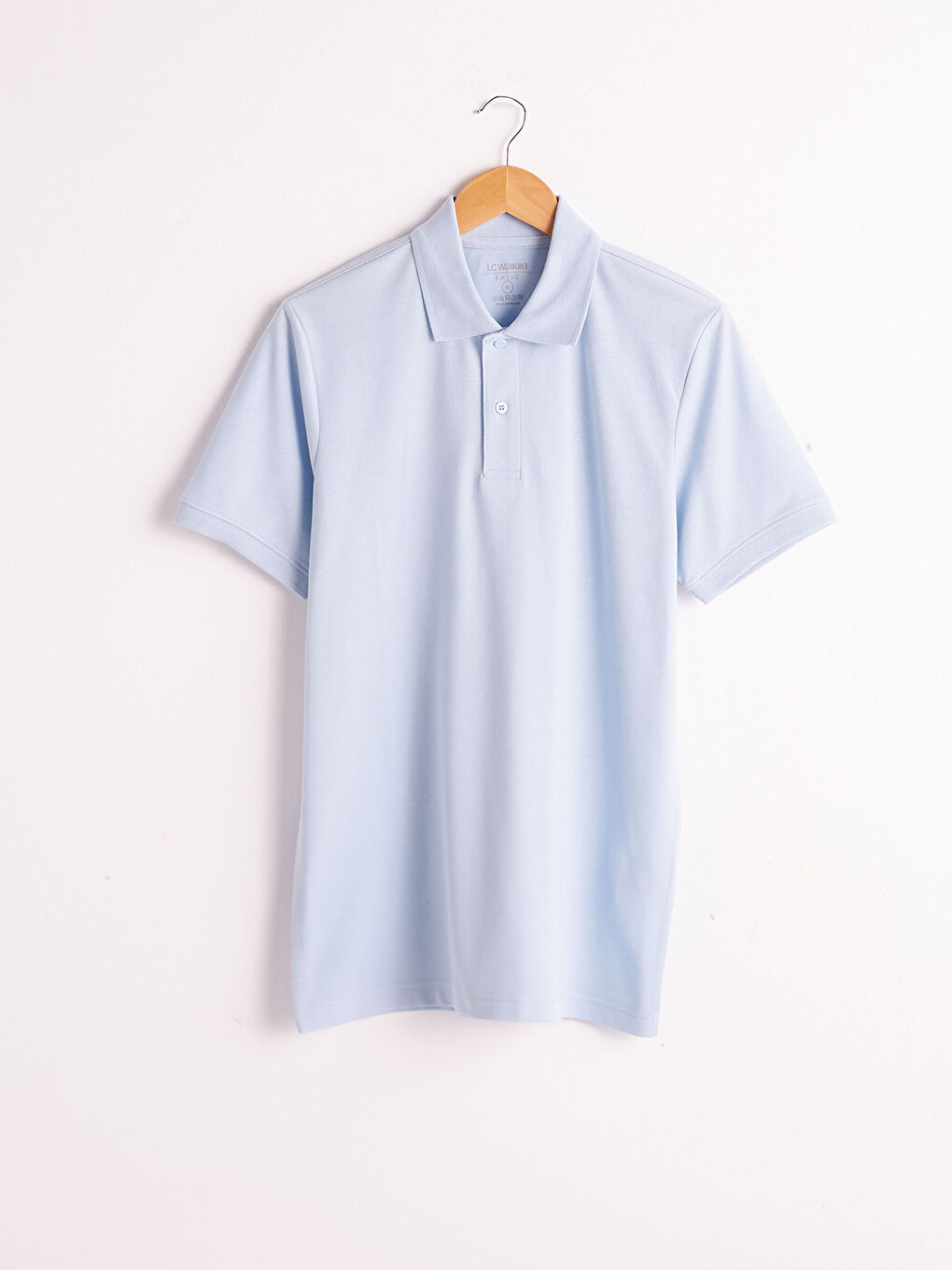 Polo Neck Cotton T-Shirt-3