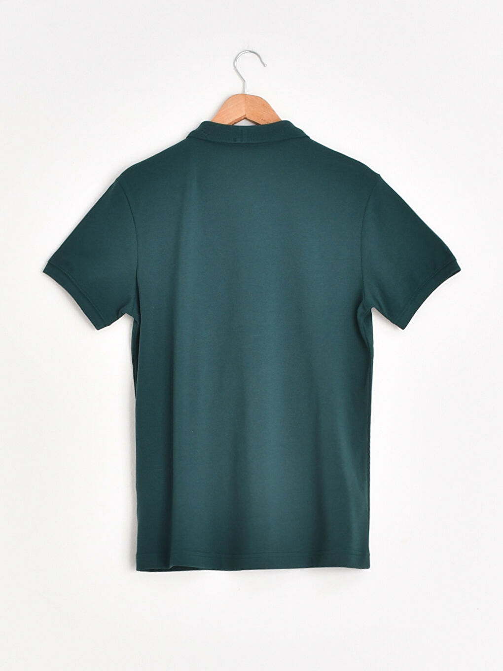 Yeşil Polo Yaka Pamuklu Tişört-1