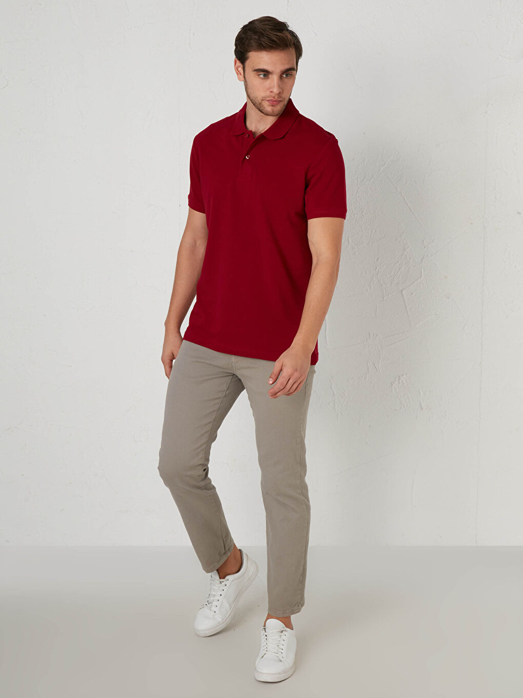 LCWAIKIKI Basic Rollkragen Baumwoll-T-Shirt -S10204Z8-D0A