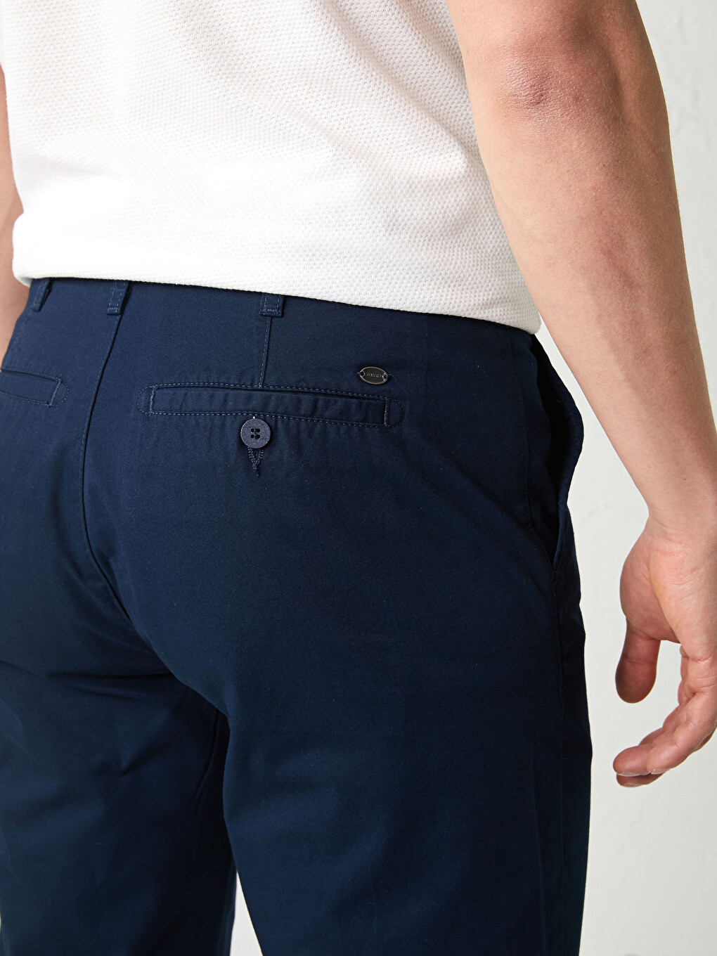 Regular Fit Gabardine Men's Shorts-3