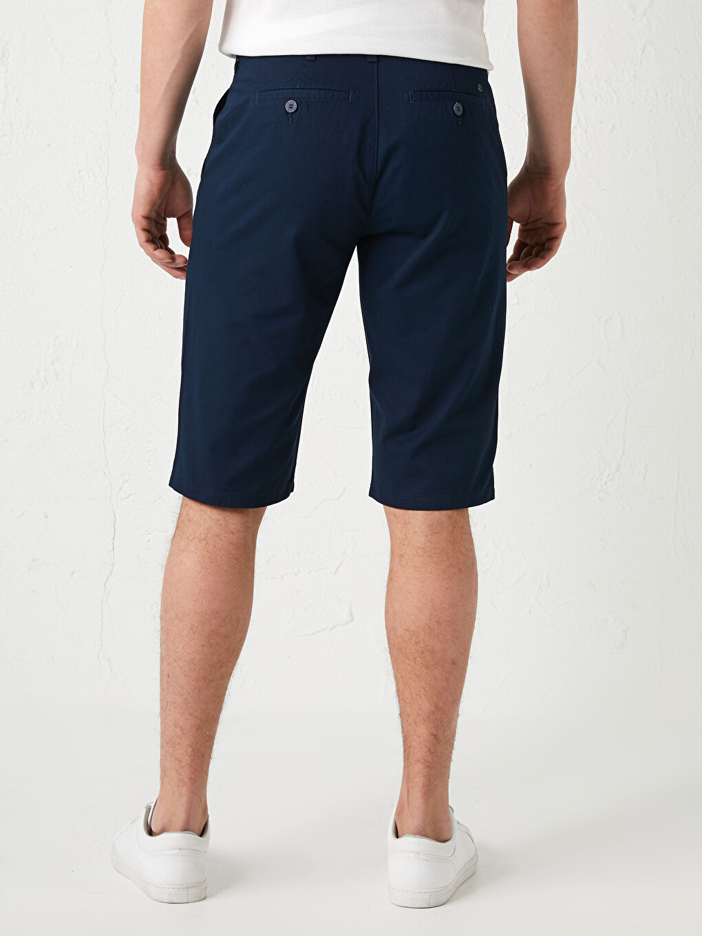 Regular Fit Gabardine Men's Shorts-5