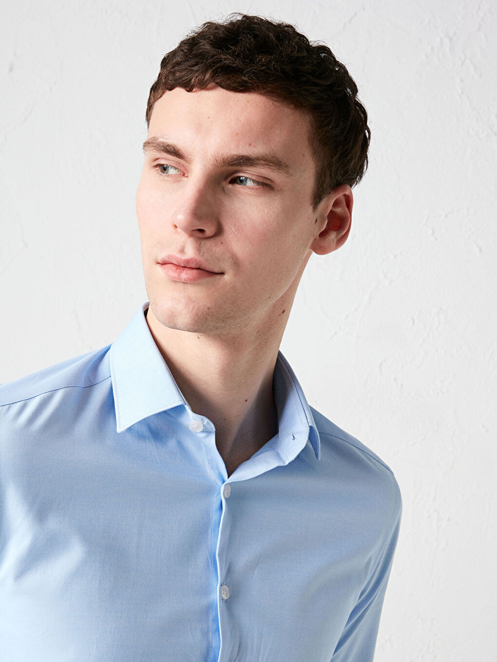 Chemise Oxford Slim Fit à Manches Longues pour Hommes-2