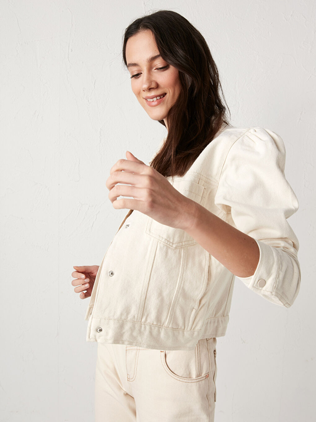 Hemdkragen Gerade Lange Ärmel Dünner Damenmantel