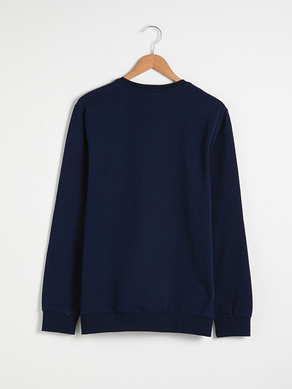 Sweat-shirt Basique à Manches Longues pour Hommes avec Col Rond-7