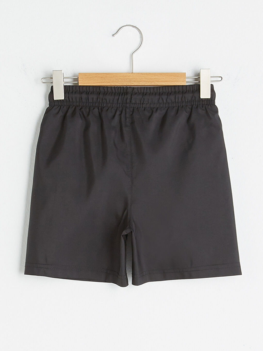 Siyah Erkek Çocuk Hızlı Kuruyan Deniz Şortu-1