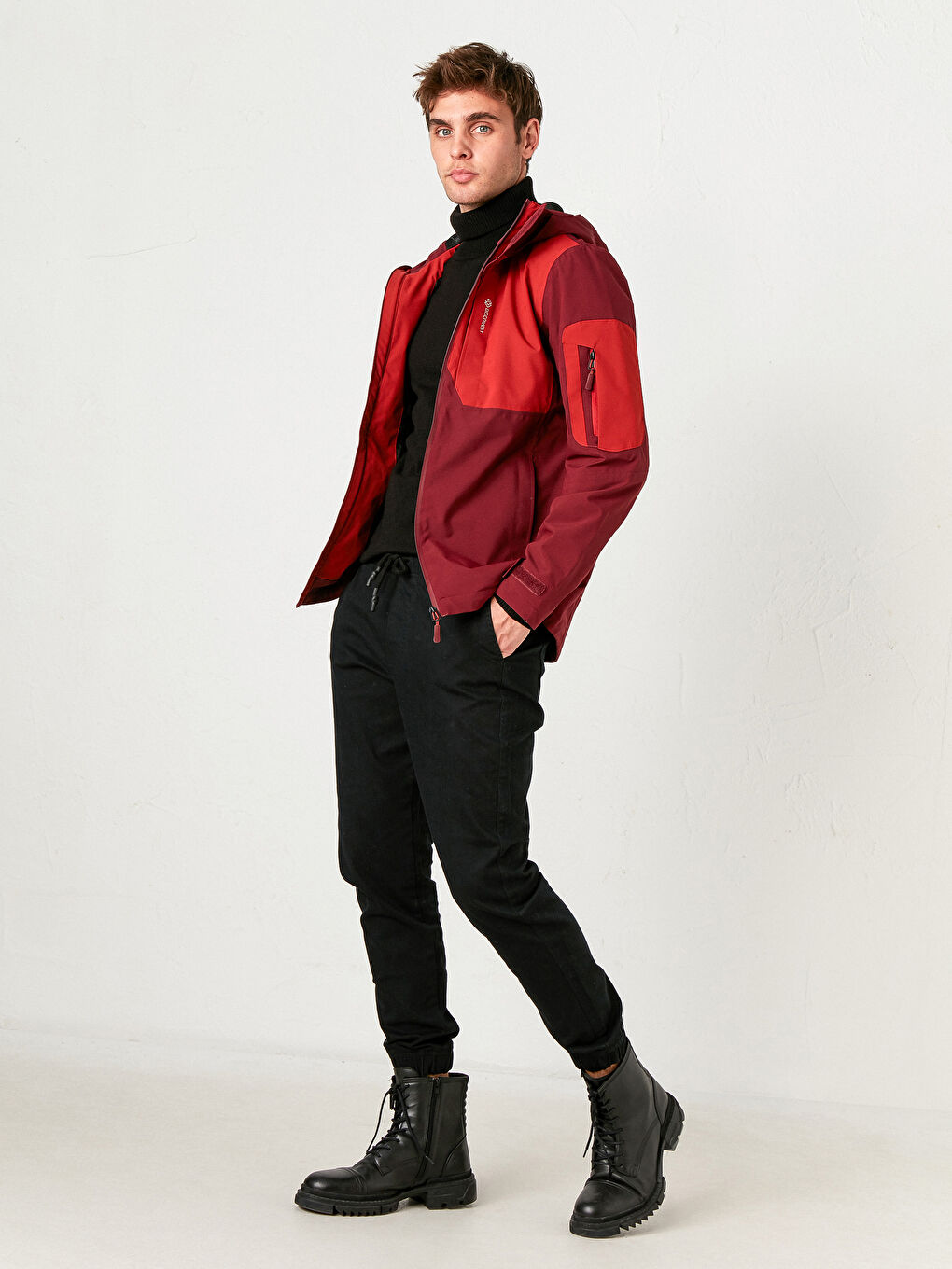 LCW OUTDOOR Hooded Thick Men's Raincoat -S10392Z8-QKJ
