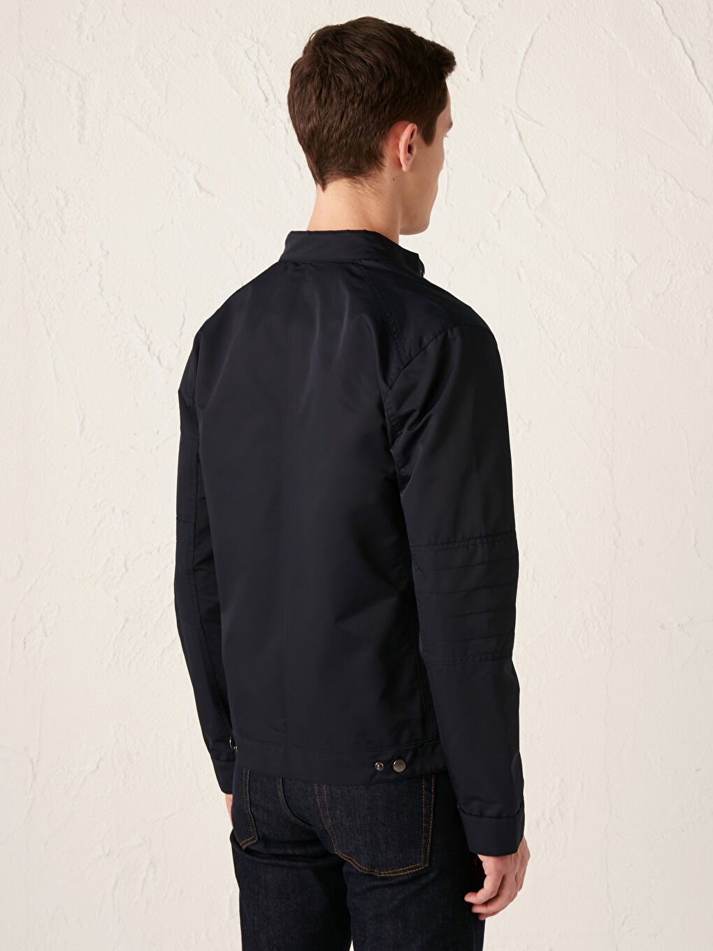 Lacivert Standart Kalıp İnce Mont-4