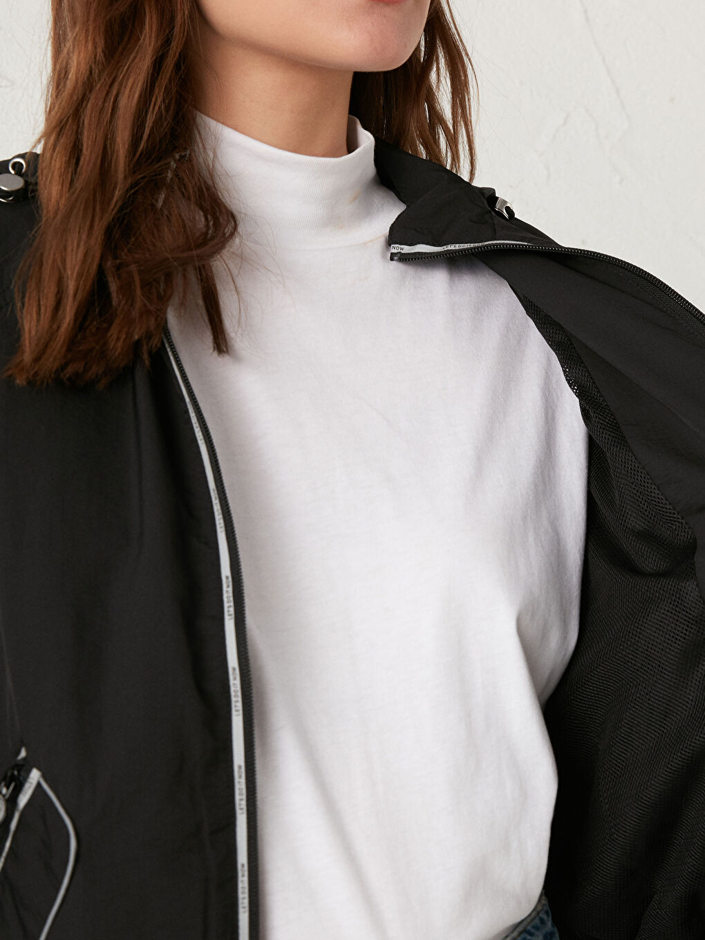 Halsband Leichter Regenmantel-4