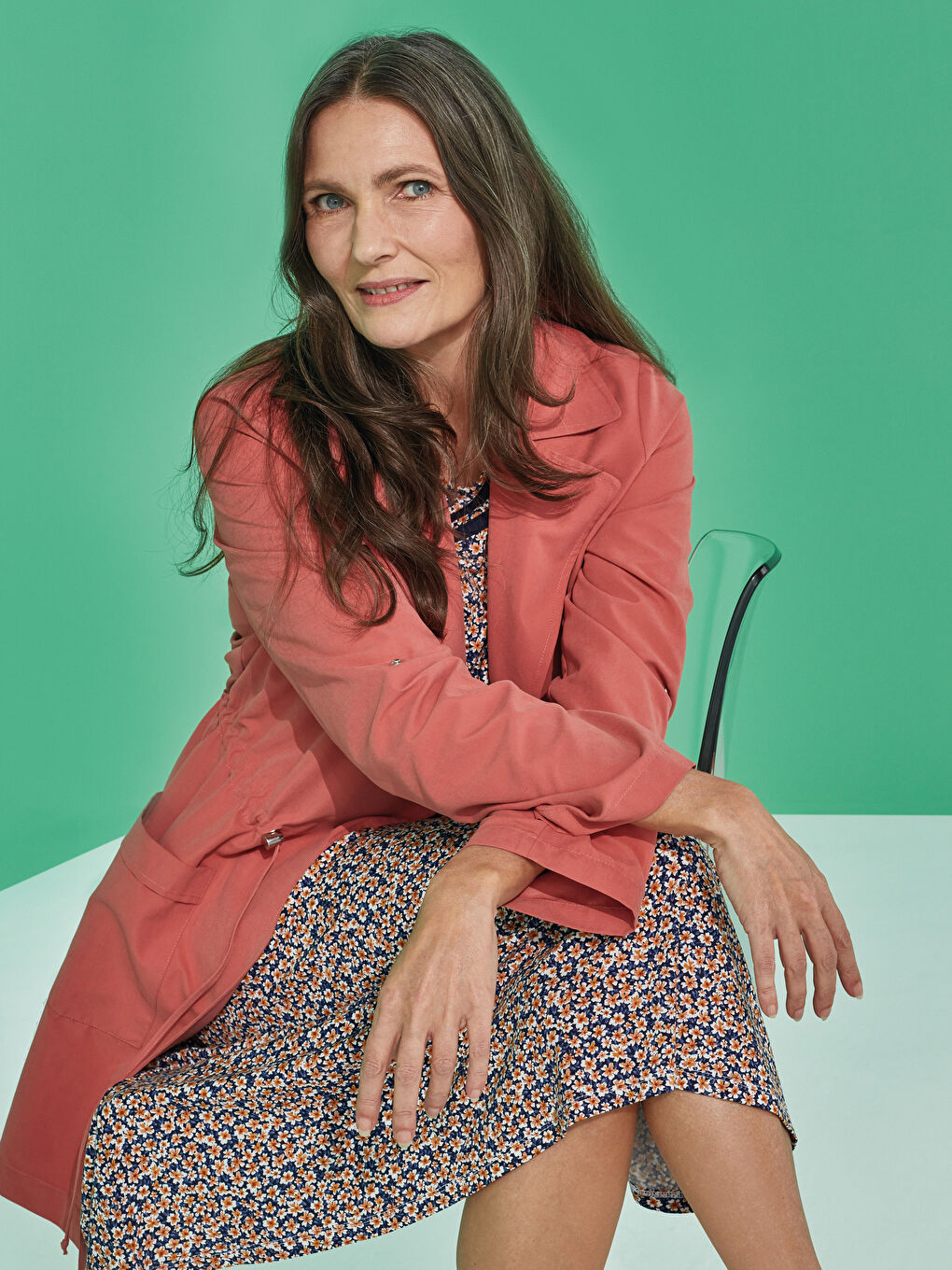 Shirred Waist Trenchcoat