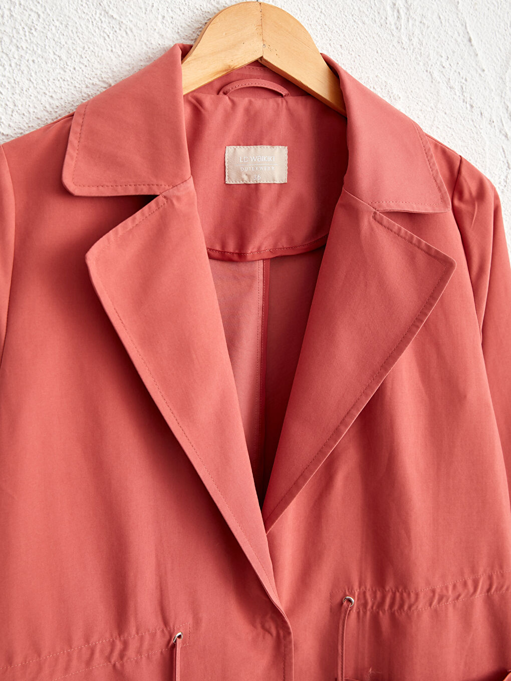 Shirred Waist Trenchcoat-3