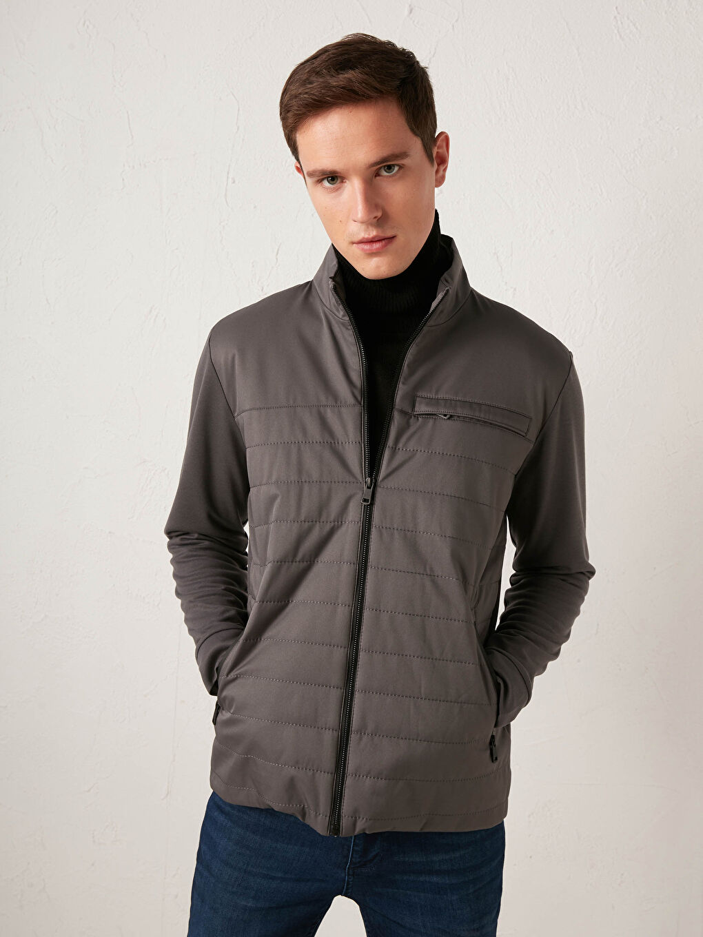 LCWAIKIKI Classic Standard Fit Neckband Coat -S10500Z8-CUZ