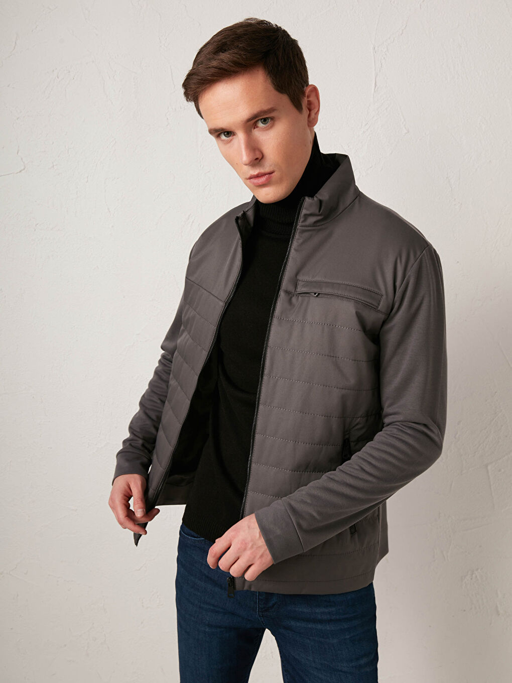 LCWAIKIKI Classic Standard Fit Neckband Coat -S10500Z8-CUZ