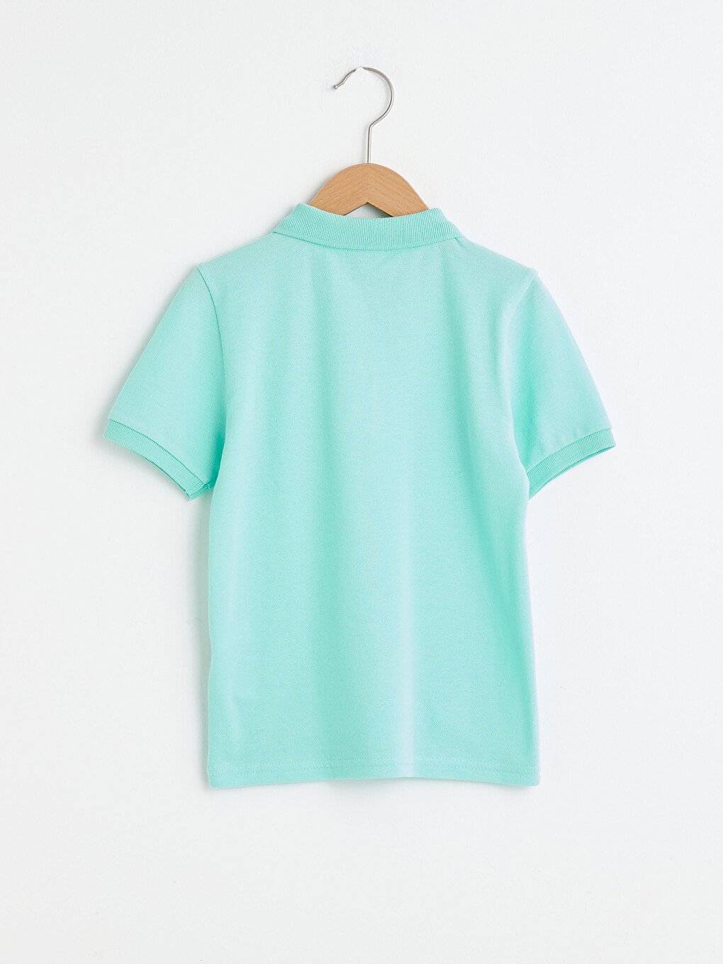Polo Neck Basic Short Sleeve Boys' T-shirt-1