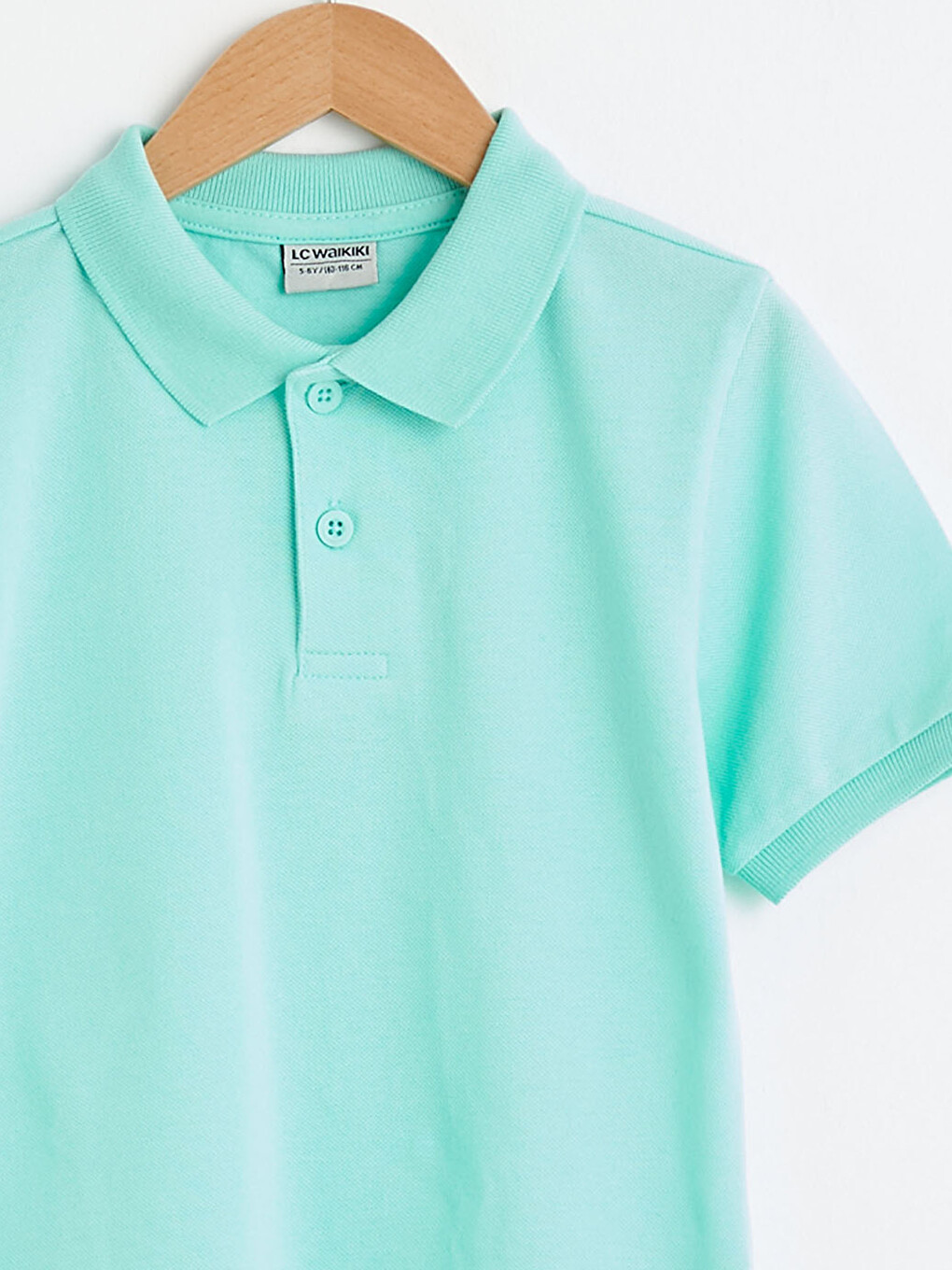 Polo Neck Basic Short Sleeve Boys' T-shirt-2