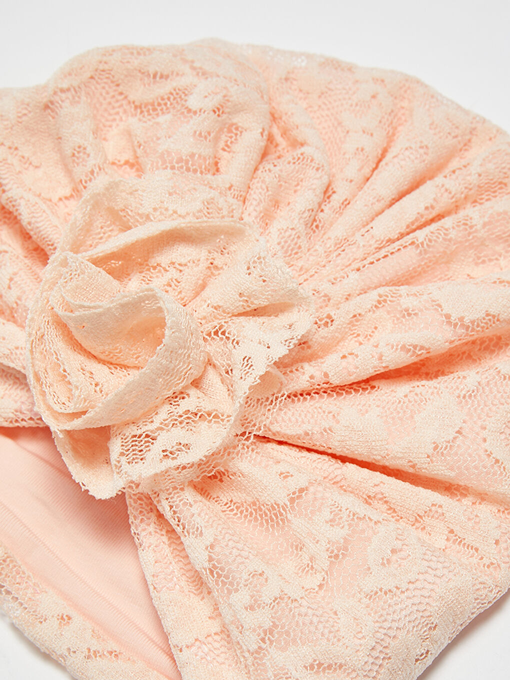 Lace Detailed Baby Girl Beanie-1