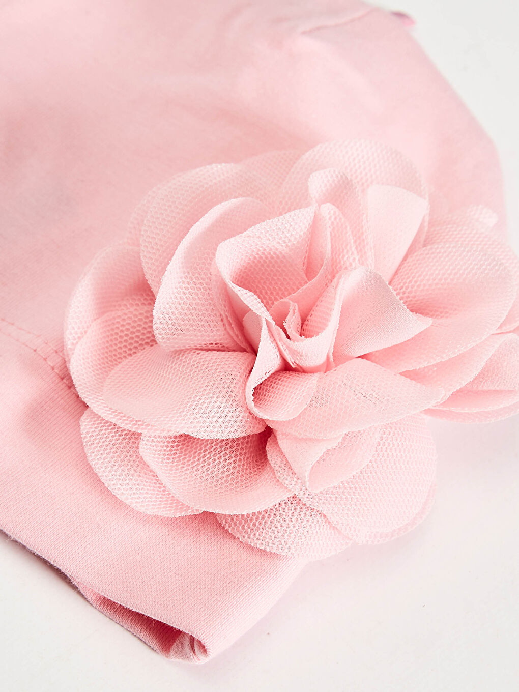 Pembe Kız Bebek Gül Detaylı Bere-1