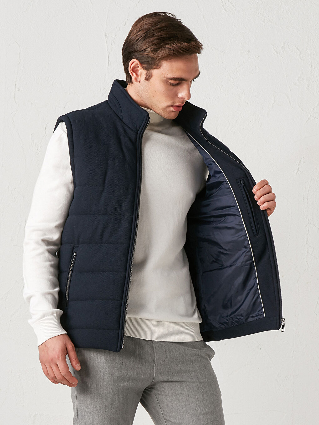 тар пішім биік жағалы қалың жилет-2